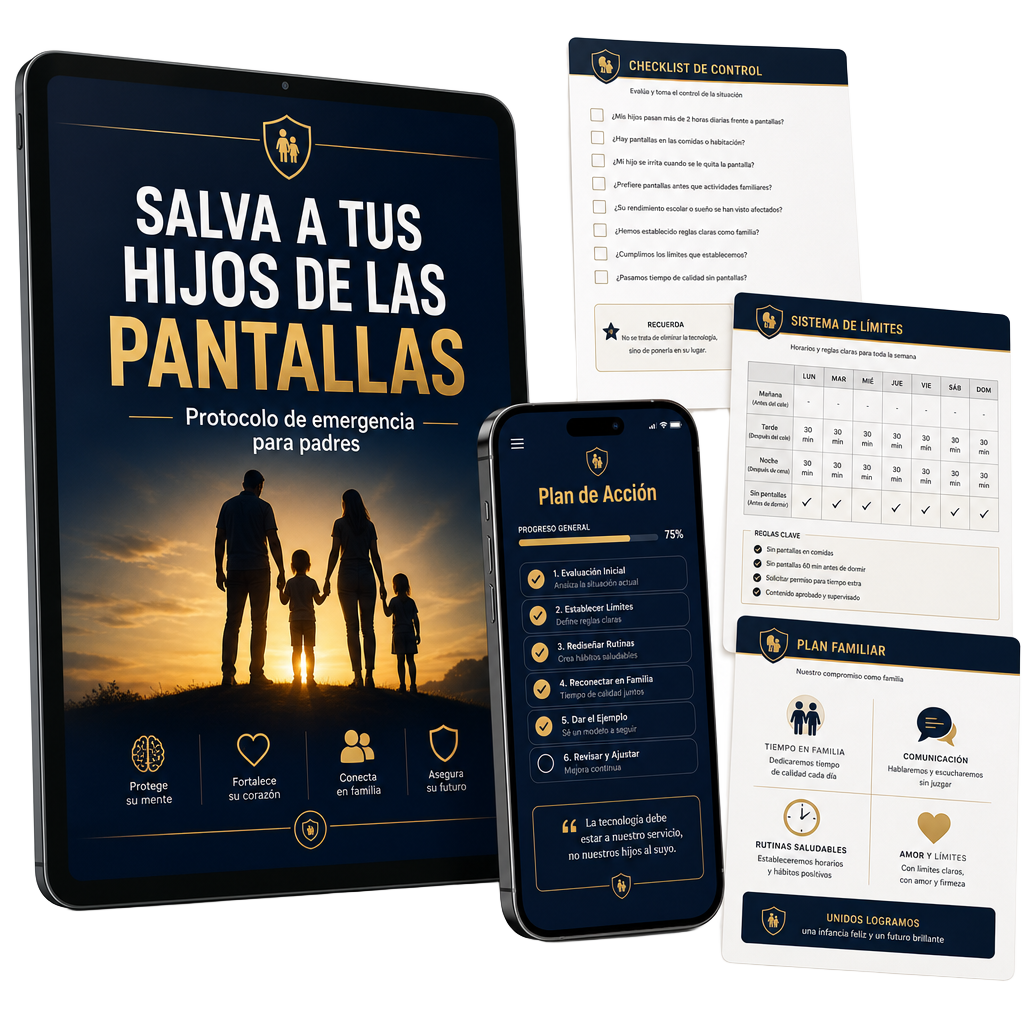 Guía digital Salva a tu hijo de las pantallas en tablet y smartphone